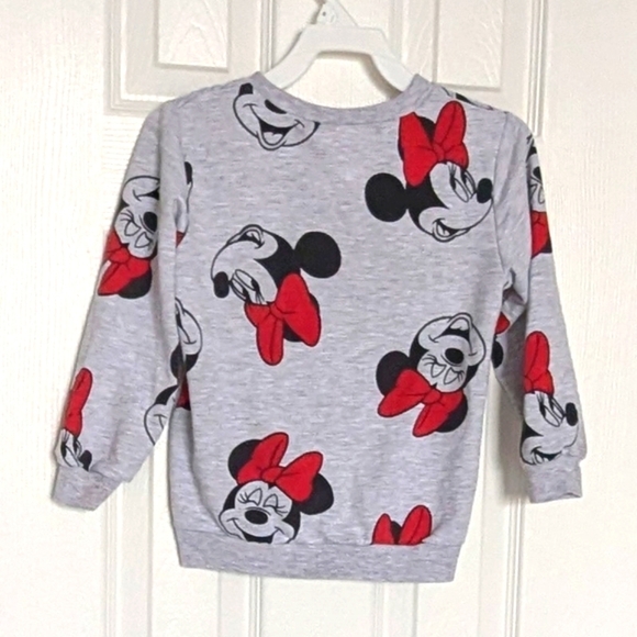 Disney Jr Minnie Mouse (5T) Pullover Sweatshirt with Decorative Draw String - Picture 2 of 16